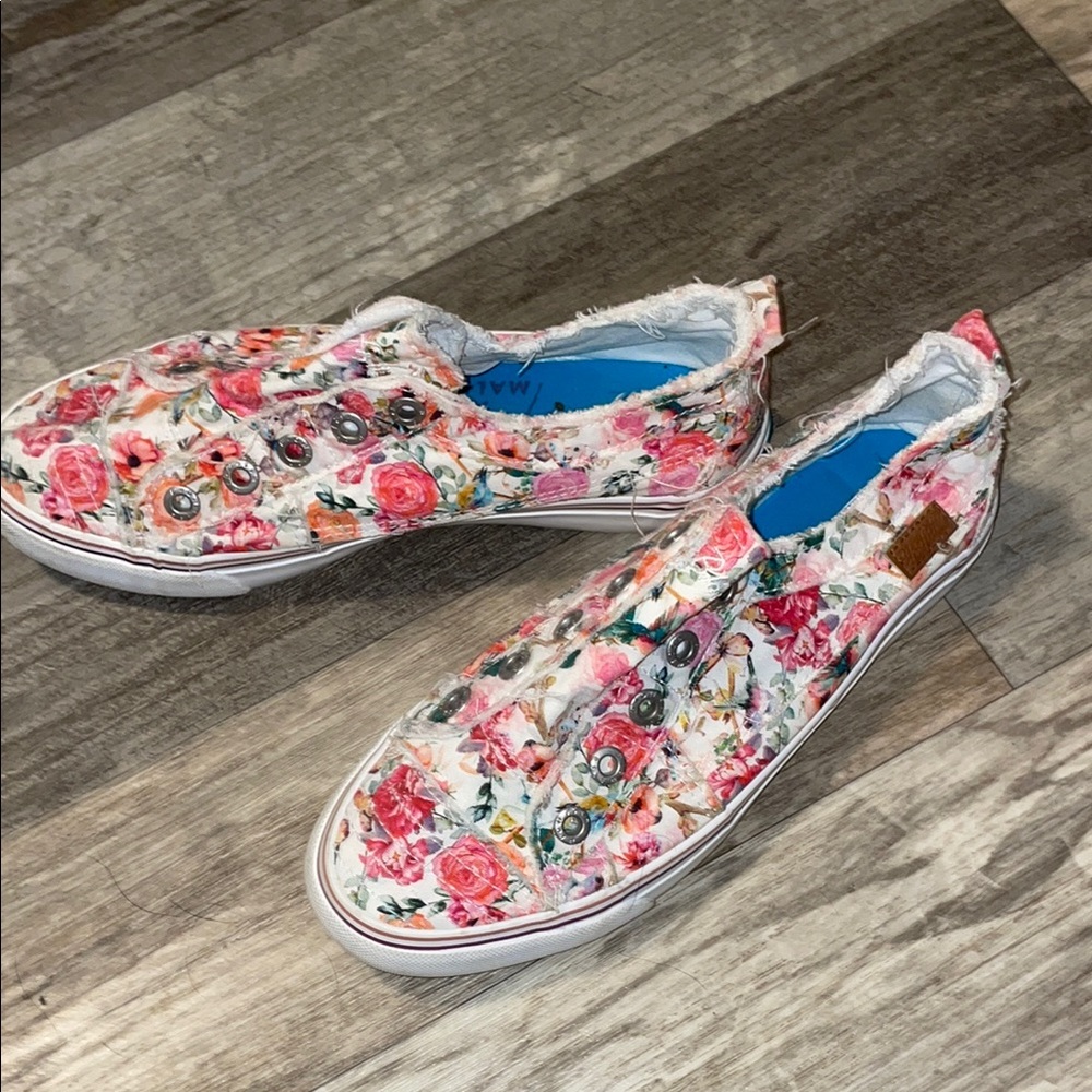 Floral Slip-On Sneakers